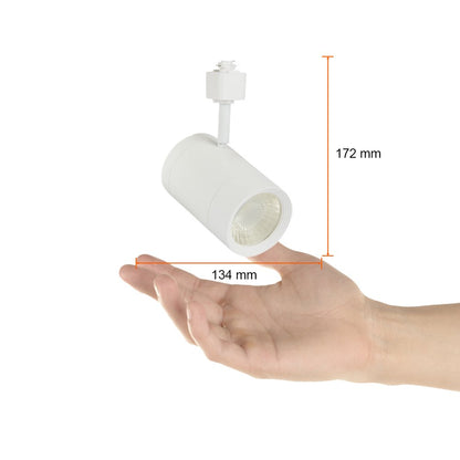 Tecnolite Lámpara Spot de Riel LED Dirigible YSNLED-013/B, 14.5 W, Luz Suave Cálida, Blanco