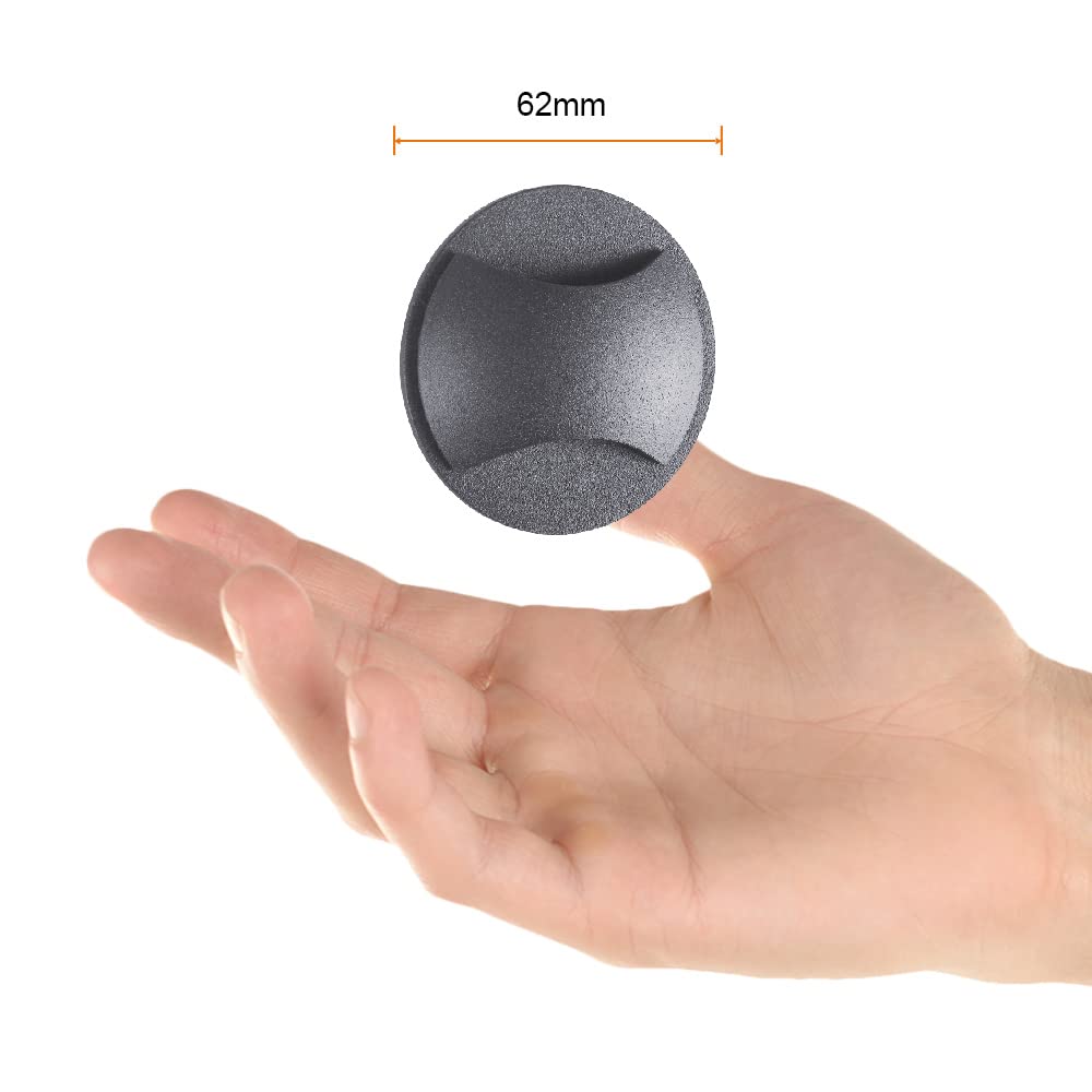 Tecnolite Luz de Cortesía LED Exterior Empotrable 3 W, Luz Suave Cálida, 2 en 1, IP65, IK08, No atenuable, LED Integrado