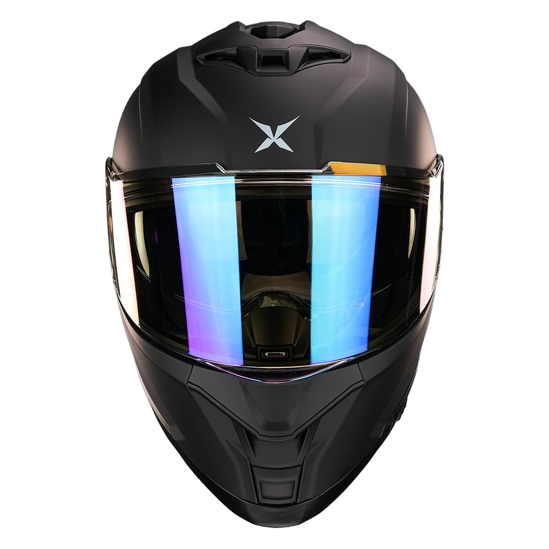 KOV Casco Thanos Negro Mate Integral AERODINAMICO para Moto Certificado Dot Y ECE 22-06