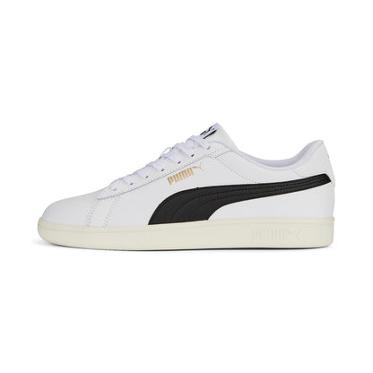 PUMA Smash Tenis Unisex - 24.5 cm - Blanco con Negro