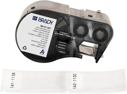 Brady Authentic Etiquetas de Vinilo Autolaminadas para Cables 180 Piezas - negro - Small