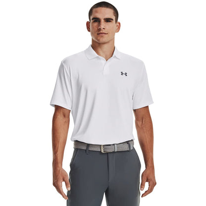 Under Armour Performance 3.0 Playera de Golf, Hombre - Blanco - XL Alto