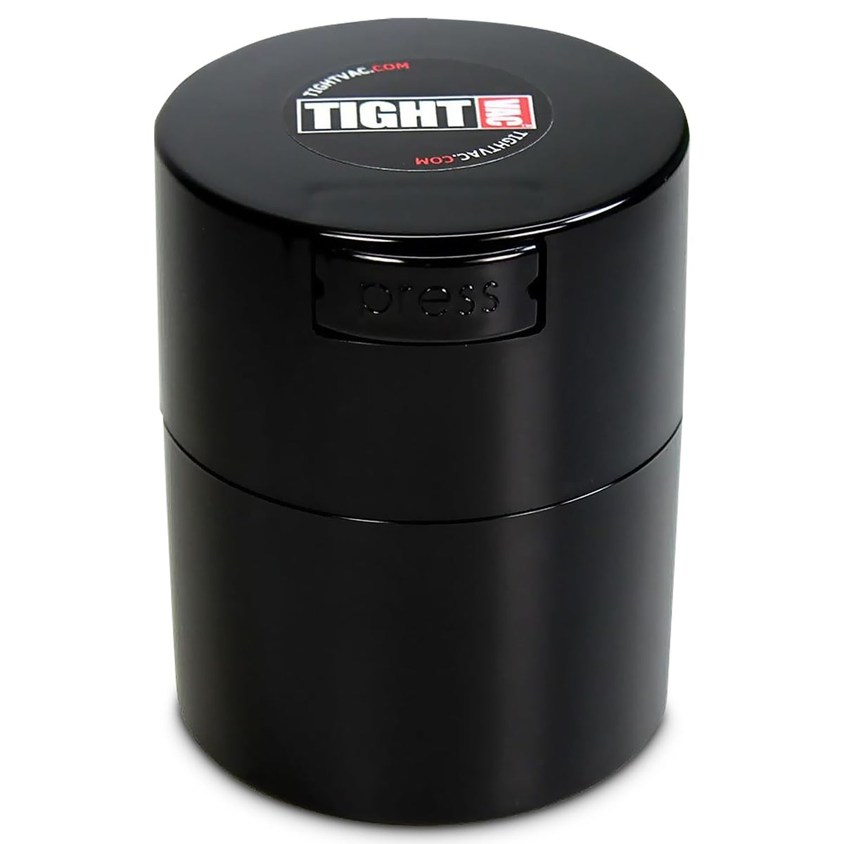 Tightvac – 14 g a 85 g hermético, multiusos, Sello de vacío, contenedor de almacenamiento portátil para artículos secos, comida, y hierbas, Negro sólido, .29-Liter/9-Fluid Ounce, 1