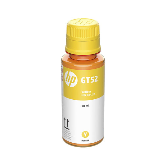 HP Botella de Tinta GT52 Amarillo Original, para Smart Tank 514,517,616,500,515,519,530,533,615,618, Deskjet 5810,5820, Ink Tank 115, 318,319,410,415,416,418,419,455,457,450,315 (M0H56AL)