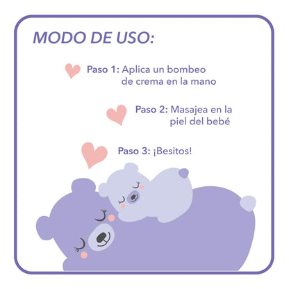 Jergens Baby, Loción Calmante Para Bebés, crema Hidratante para Bebés con Manteca de Karité y Aceite de Lavanda, 496 ml