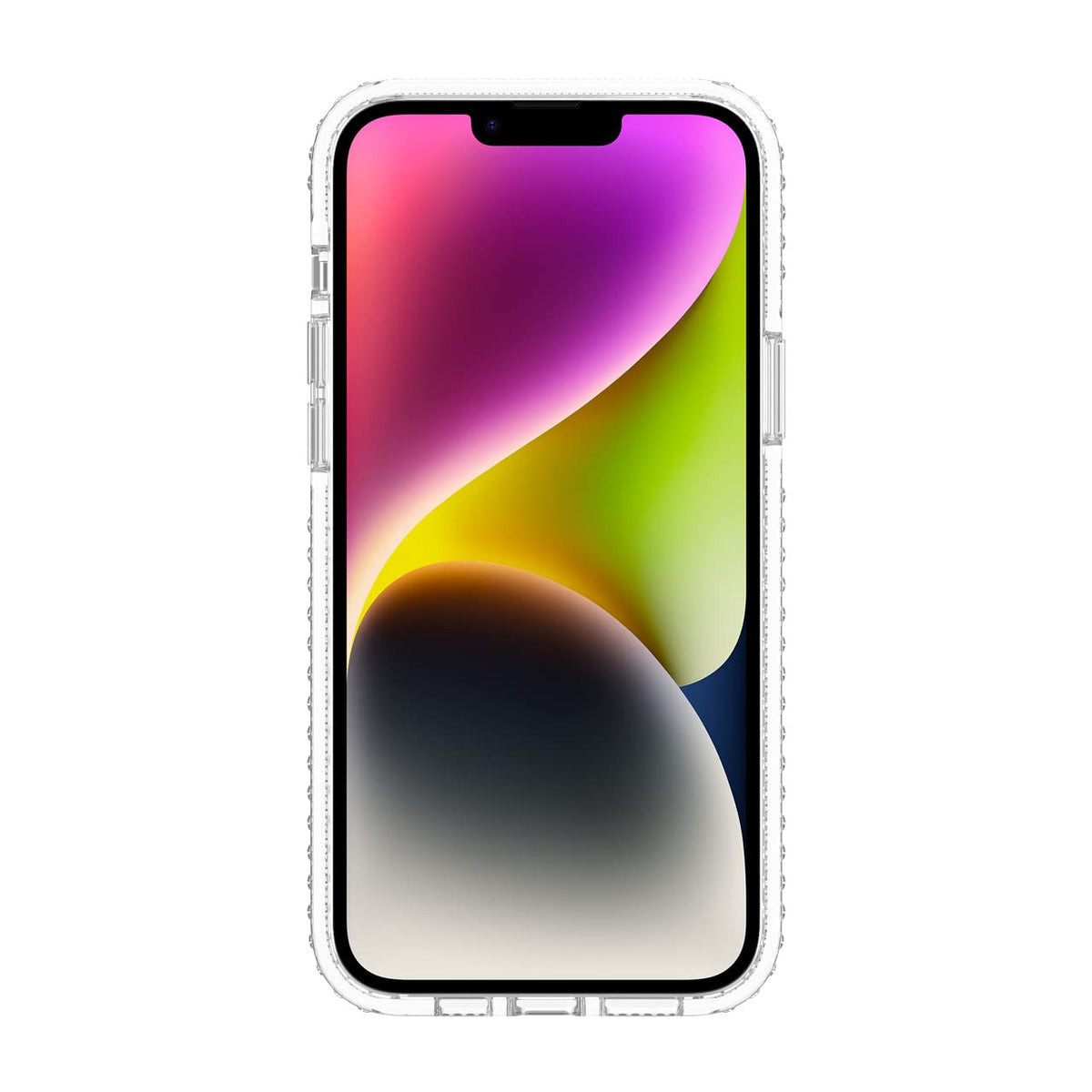 Incipio Grip Funda Compatible con iPhone 14 Plus, Protección Caídas 4.2m, Bisel Elevado, Protección Antimicrobiana - Transparente