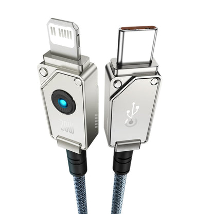 Baseus Cable de Fibra de Aramida F-12 Tipo-C a Lightning, Carga Rápida 20W - 1m - Blanco