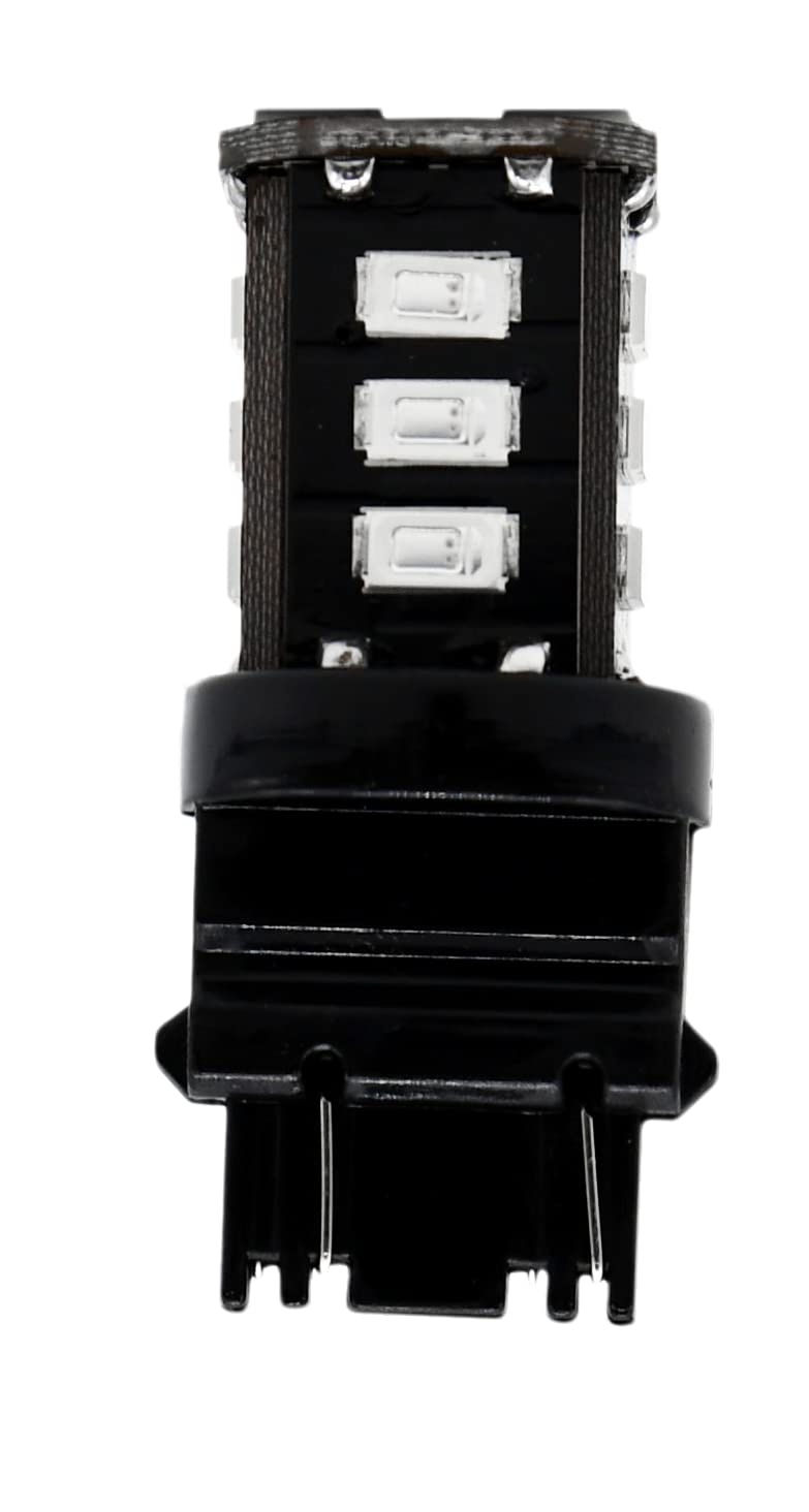 Hella 358250082 Set de 2 Focos Mini LED 3157 Luz Roja de 6000K para Uso Exterior 12V 3W