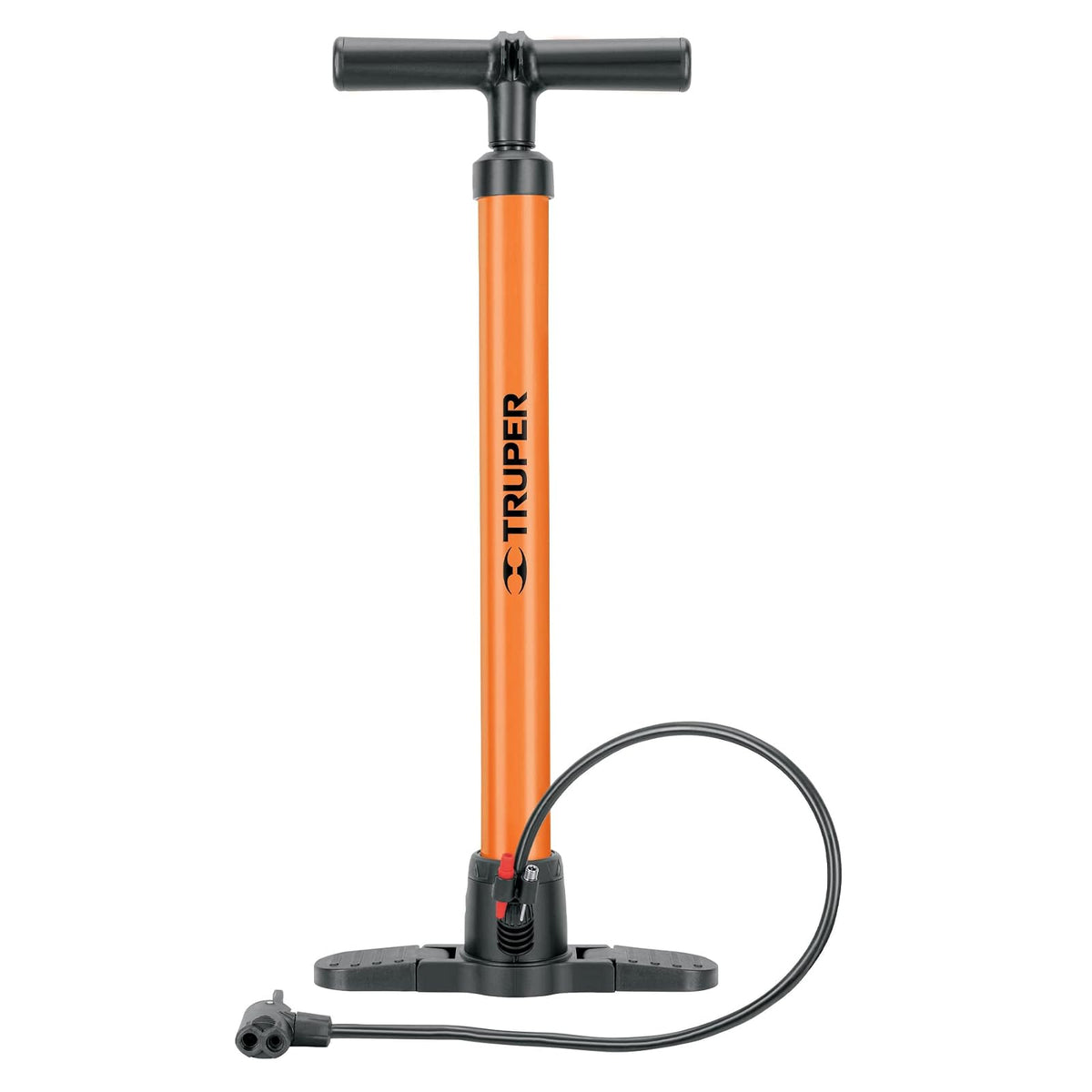TRUPER Bomba de Aire 58 cm, Cuerpo de Acero, Naranja