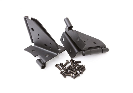 RAMPAGE PRODUCTS Rampage - Bisagras para Parabrisas | par, Negro, 7603 | Compatible con Jeep CJ y Wrangler 1976-1995