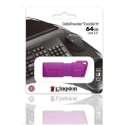 Kingston Memoria Flash 64GB USB 3.2 Gen 1 DTXM Morado (KC-U2L64-7LP)