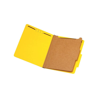 Pendaflex Classification Folders, Standard, 1 Divider, Embedded Fasteners, 2/5 Cut Tab, Yellow, Letter Size, 10/BX (23734) - Amarillo