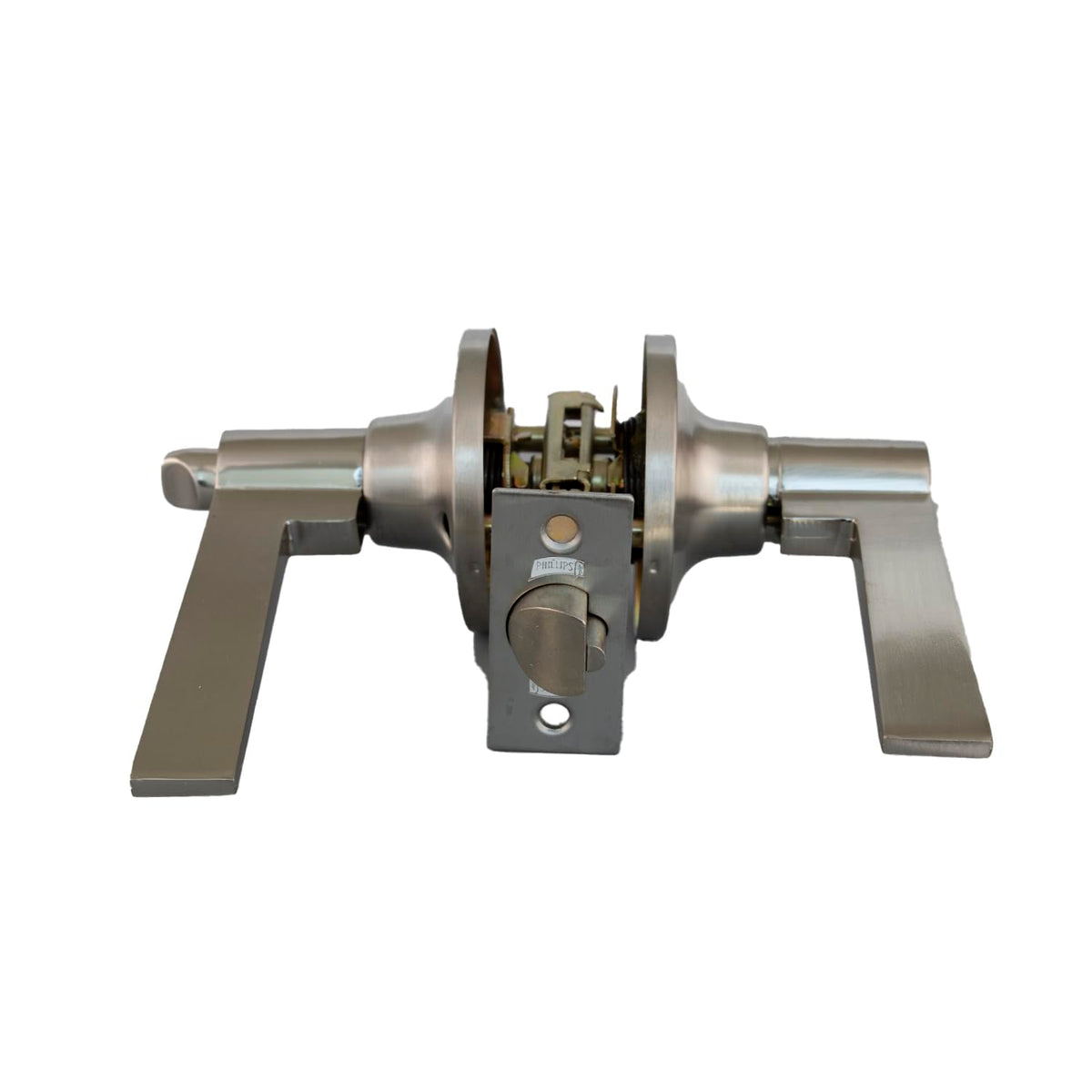 Phillips Combo Cerrojo/Manija Fresno Para Entrada LLave-Llave Plata