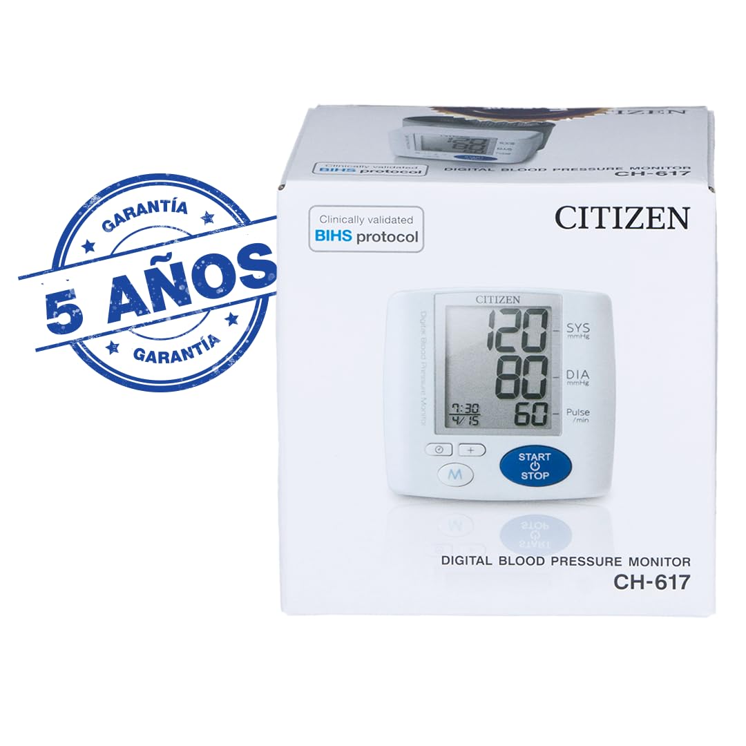 Citizen CH-617 Medidor de Presión Arterial, blanco/azul
