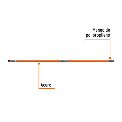 Truper EXTM-12, Extensión de acero para rodillo, 1.2 m