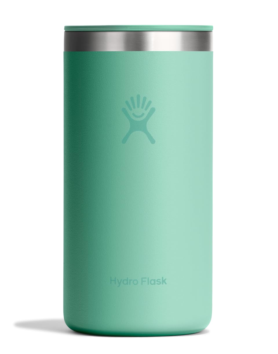 Hydro Flask - Taza de café de viaje, acero inoxidable aislado, antiderrames, a prueba de fugas, 16 onzas, color verde sirena