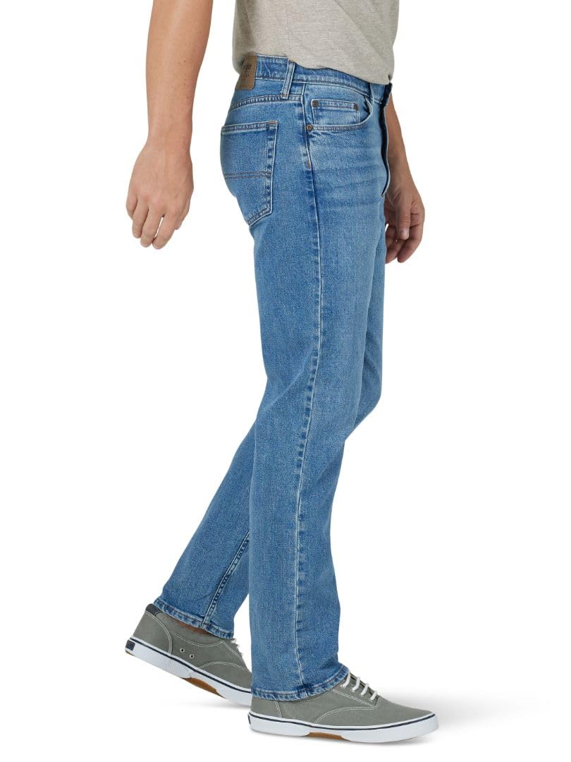 Wrangler Authentics - Pantalones vaqueros clásicos de algodón de 5 bolsillos para hombre