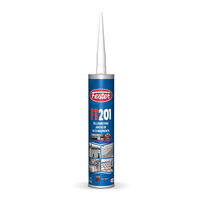 Fester FT-201 Sellador y Adhesivo para Juntas de Alto Movimiento, 280 ml - 280 ml - Blanco