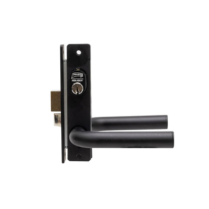 Phillips Cerradura Modelo Slim 570 Manija Redonda Para Puerta De Aluminio Negro