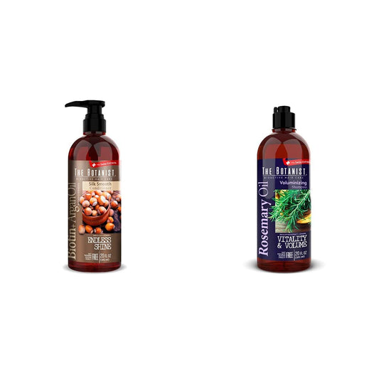 The Botanist Acondicionador Biotin Argani Oil 591 ml + Champú Aceite de Romero 591 ml