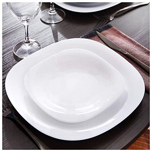 Luminarc Vajilla Moderna Cuadrada Opal Francia 12 piezas (White)