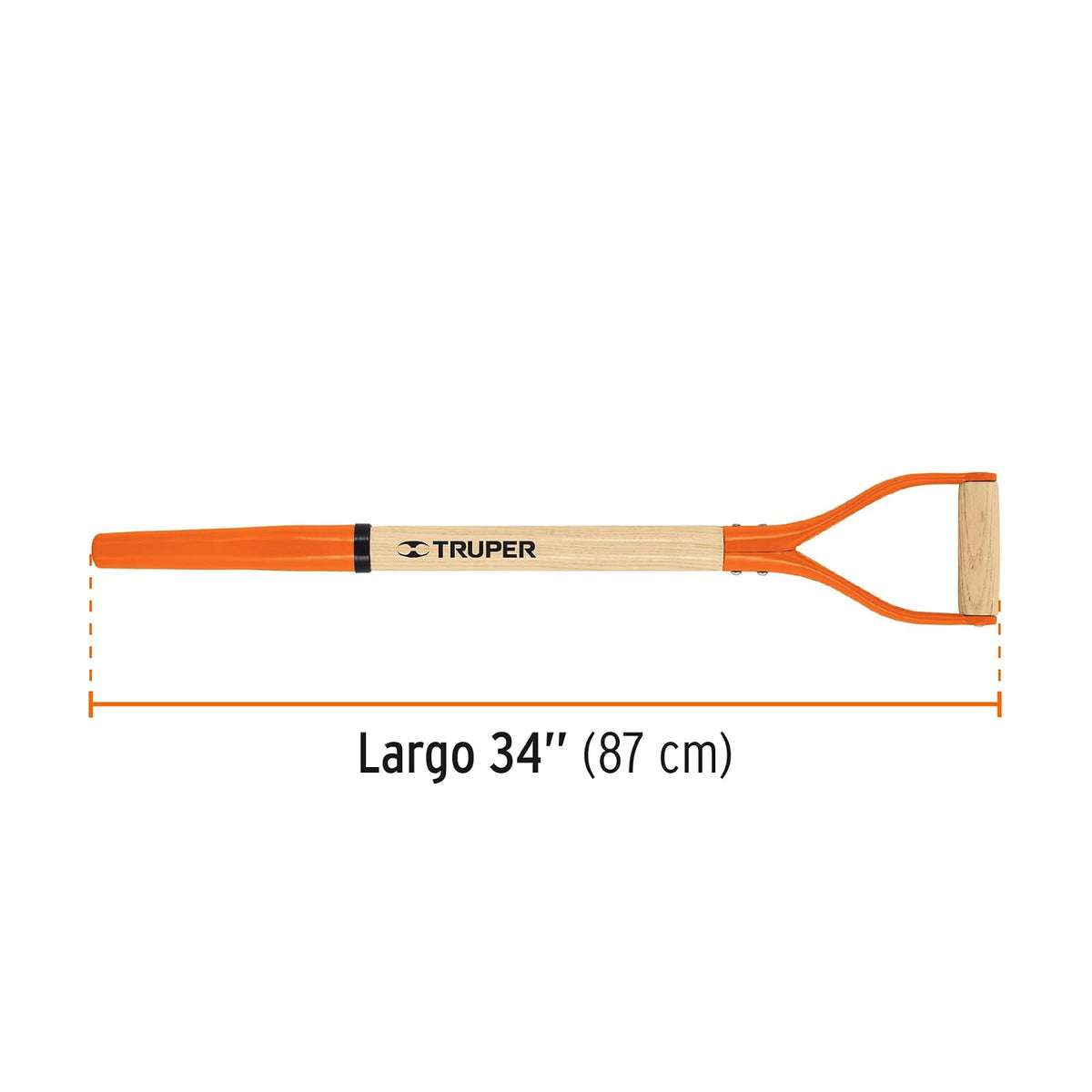 Truper MG-BJY, Mango de reposición para bieldos puño Y, 30"