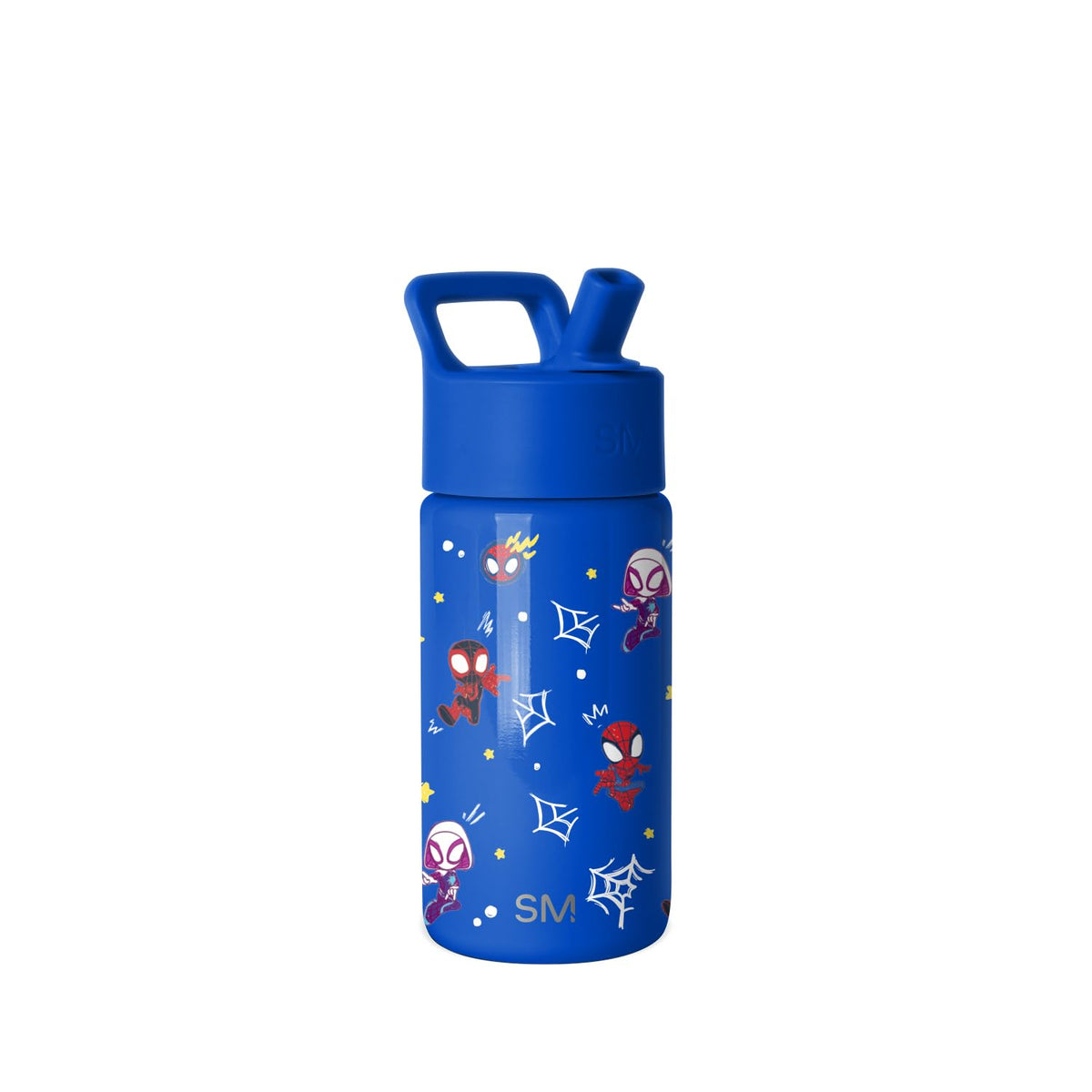Simple Modern Summit Botella de Agua para Niños con Popote - Botella de agua de 14 onzas - Marvel-Spidey & Friends