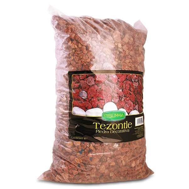 PISUMMA Tezontle Rojo 1" a 1 1/2" - Presentación 10 L - Piedra Volcánica Natural para Jardín, Macetas, Drenaje, Peceras y Paisajismo
