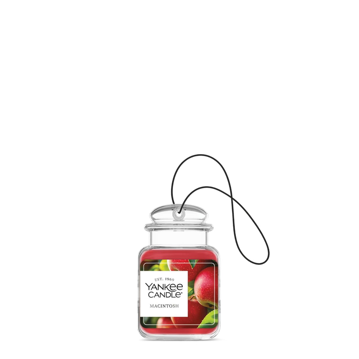 Yankee Candle Ambientadores para Automóvil, Tarro Colgante para Automóvil, con Aroma a Macintosh, neutraliza los olores hasta 30 días