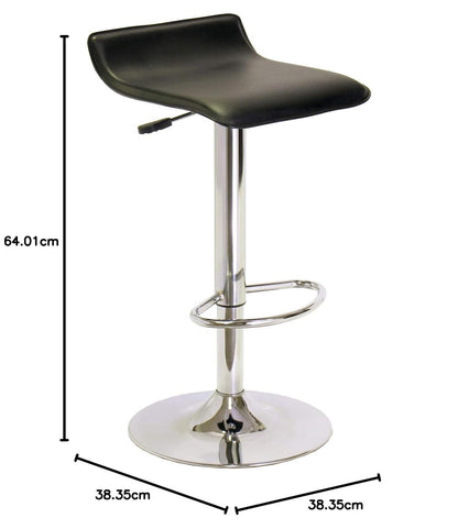 Winsome Spectrum ABS Airlift Swivel Stool, Faux Leather