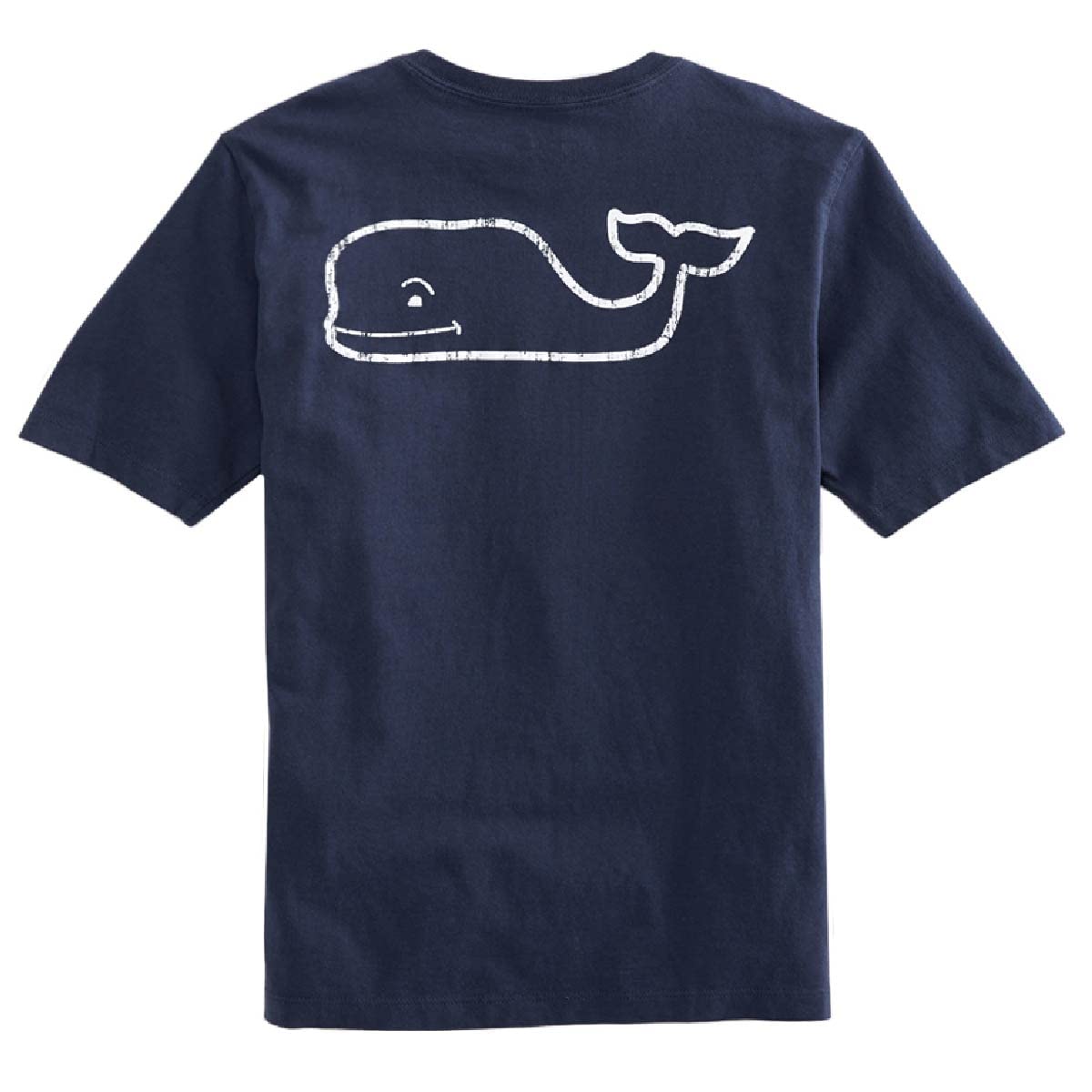 Vineyard Vines Camiseta Vintage de Ballena de Manga Corta Camiseta para Unisex Niños - azul (Blue Blazer) - M