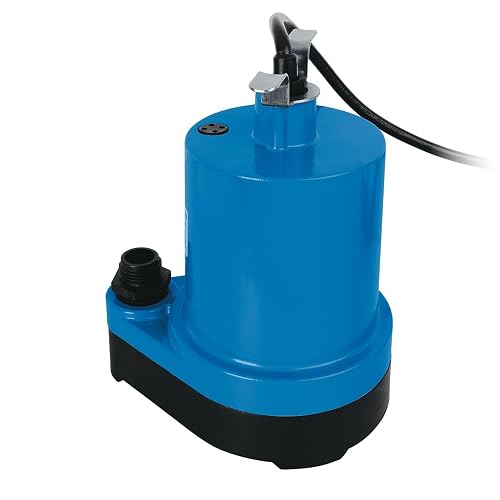 Igoto BF195 Bomba Sumergible para Fuentes de Agua 1/6 HP 124W Bomba para Estanque y Cascada IP68 Caudal Máx 76 L/min Altura Máx 6 m Motor 127V