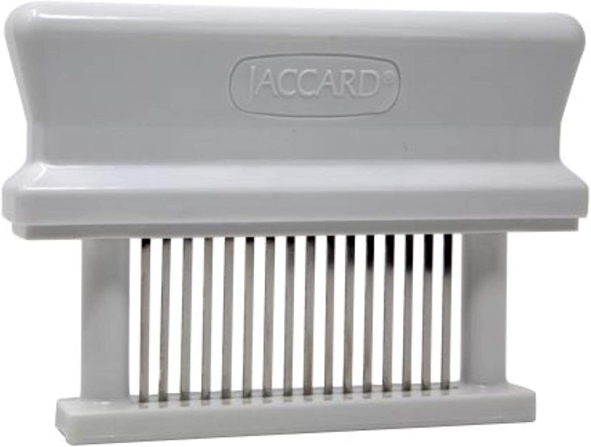 Jaccard - Ablandador de carne de 16 hojas, original Super Mini ablandador de carne, columnas ABS, 1.00 x 4.00 x 5.8 pulgadas, color blanco
