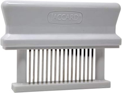 Jaccard - Ablandador de carne de 16 hojas, original Super Mini ablandador de carne, columnas ABS, 1.00 x 4.00 x 5.8 pulgadas, color blanco