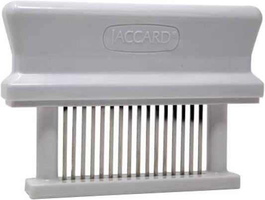 Jaccard - Ablandador de carne de 16 hojas, original Super Mini ablandador de carne, columnas ABS, 1.00 x 4.00 x 5.8 pulgadas, color blanco