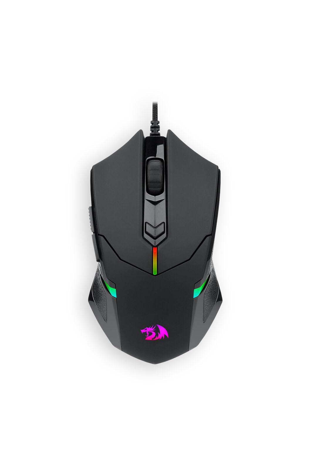 Redragon M601-3 Mouse Gamer, Cable USB retroiluminación LED Roja, 3200 dpi, 6 Botones, Ergonomico Centrophorus Gaming Mouse para PC.