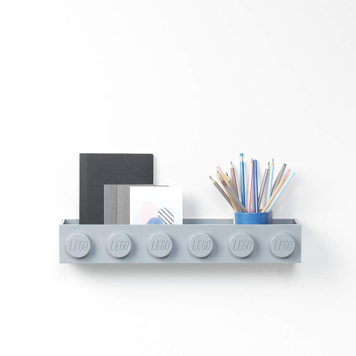 Room Copenhagen, Lego - Estante Decorativo Flotante para Almacenamiento - Gris