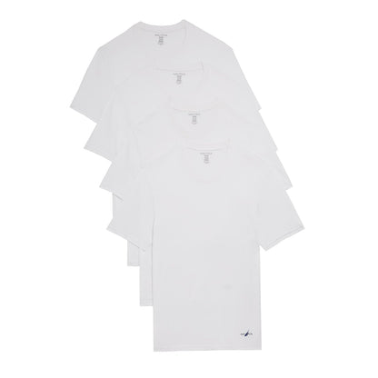 Nautica - Paquete de 4 Camisetas de algodón de edición Limitada para Hombre, Logotipo