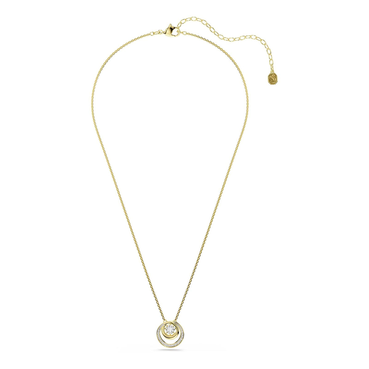Swarovski Colección Hyperbola de corte redondo chapado en oro blanco