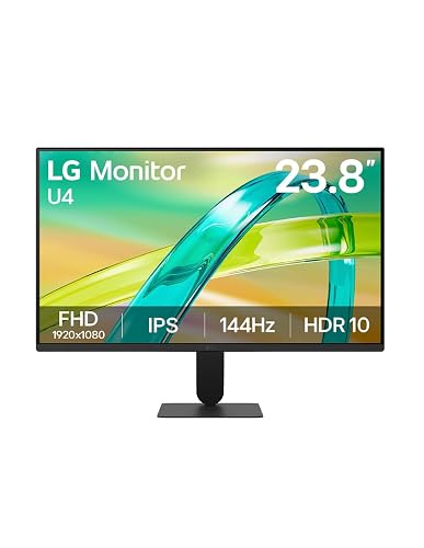 LG Monitor Gamer 24U411B-B, 24" Panel IPS y resolución Full HD (1920x1080), 144Hz, FreeSync, Contrast Ratio 1050:1, 1ms MBR