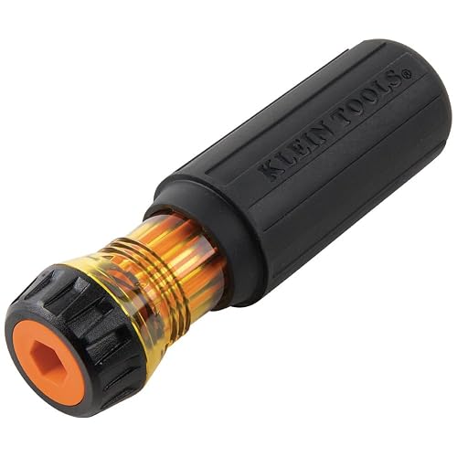 KLEIN TOOLS 32287INS | Desarmador 2 En 1 | 1000 V | Puntas Intercambiables | Desarmador 2 en 1 con puntas intercambiables y aislamiento de 1000 V, ideal para trabajos eléctricos en espacios reducidos.