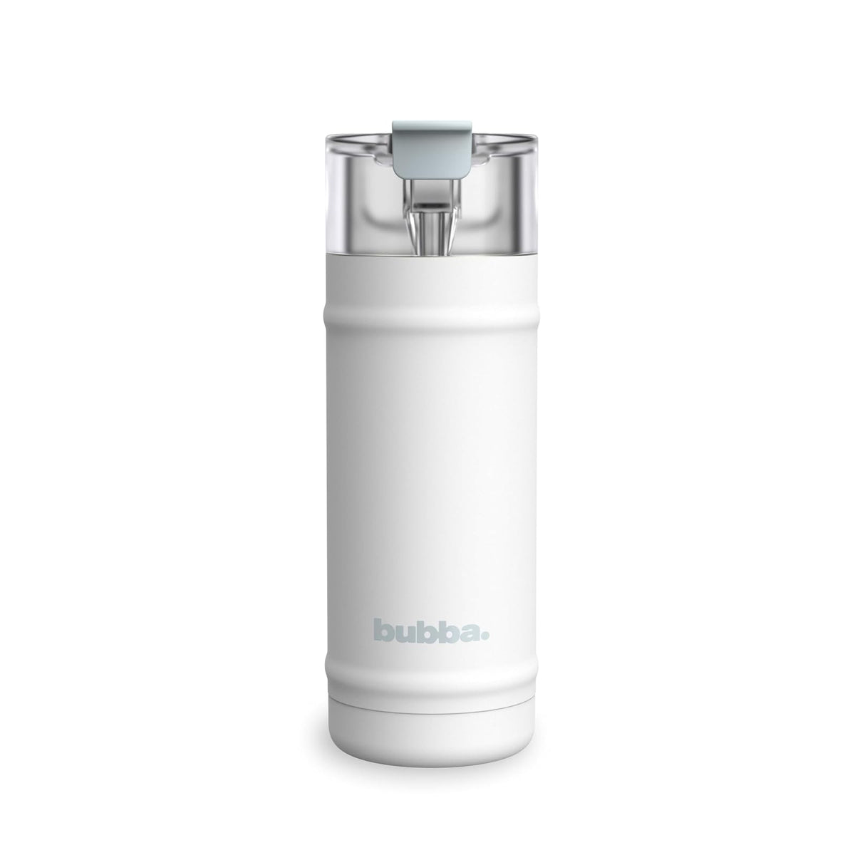 Bubba Botella de Agua Dualsip 24oz con Popote Energía Oceánica - Blanco - 0.5 Litros