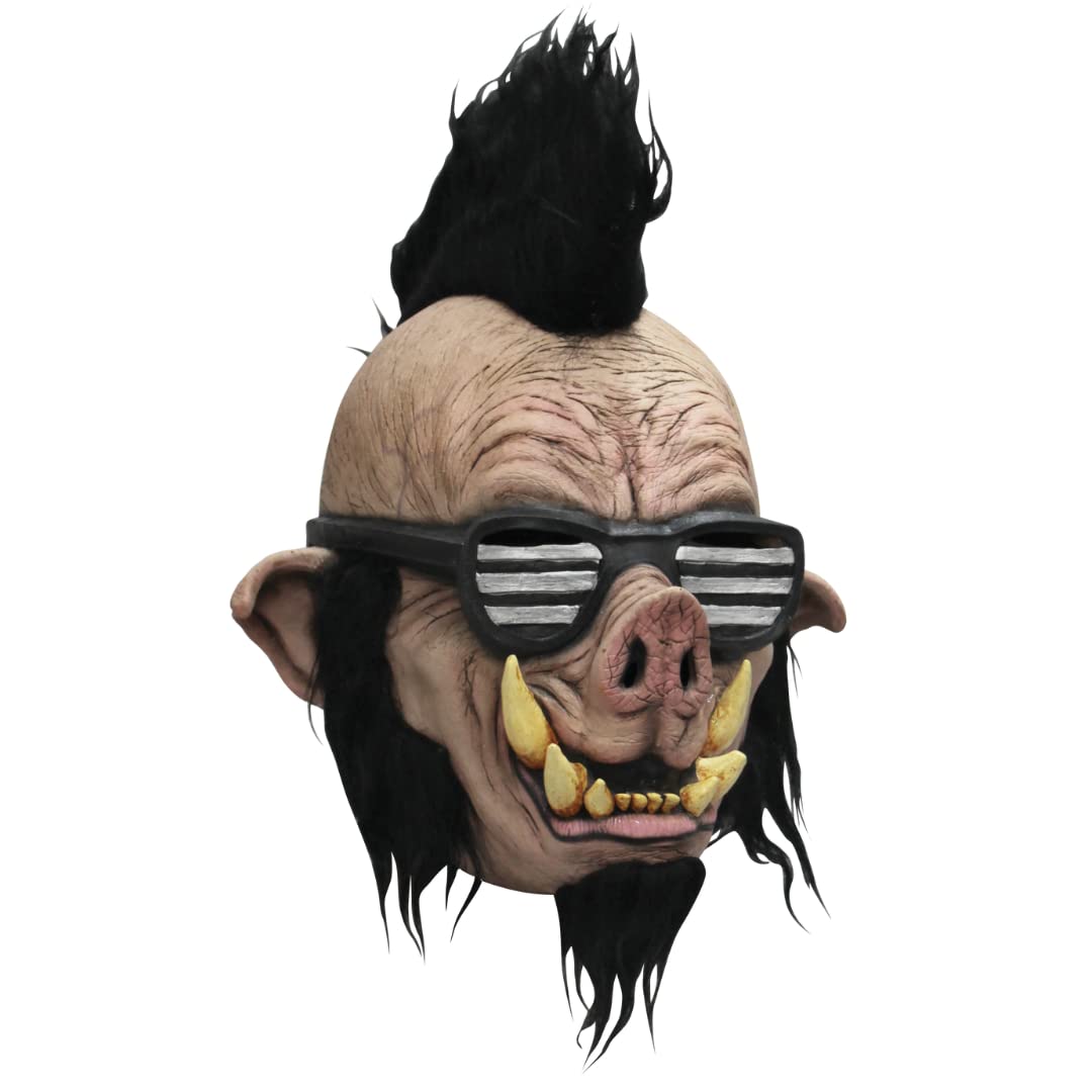 Boar Punk Jr, Máscara de Cerdo Punk para Niño, Máscaras Niños Ideal para Fiestas de Disfraces y Halloween