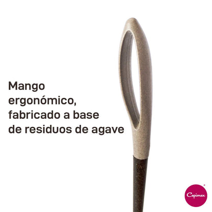 Cepimex, Set de 3 Piezas de Cepillo para WC con Tazón a base de Agave