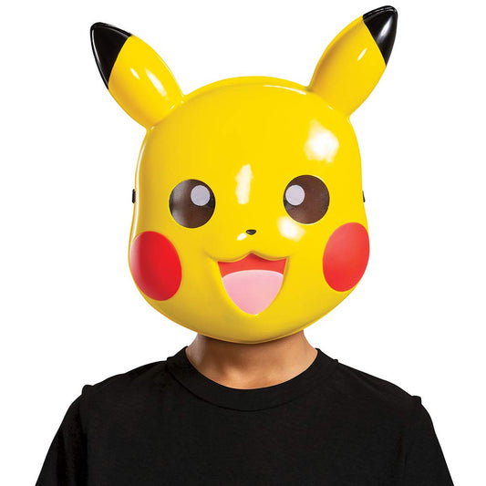 DISGUISE Accesorio Oficial Nintendo, Mascara de Pikachu, Unitalla, Pokémon | Inspirada en Pokémon, ajustable, plástico, mejillas rojas, orejas negras, adultos, niños, disfraz, cosplay