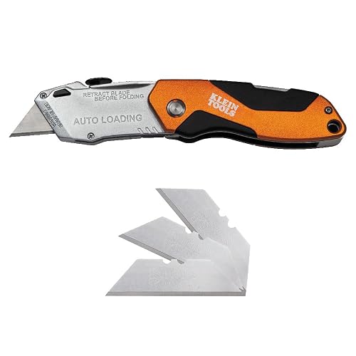Cuchillo plegable multiusos | Hoja retráctil, cuerpo de metal resistente, cambio rápido de hoja