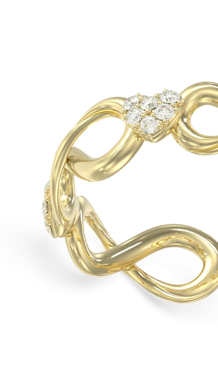 GUESS Anillo para Mujer LOVE BITES color Dorado