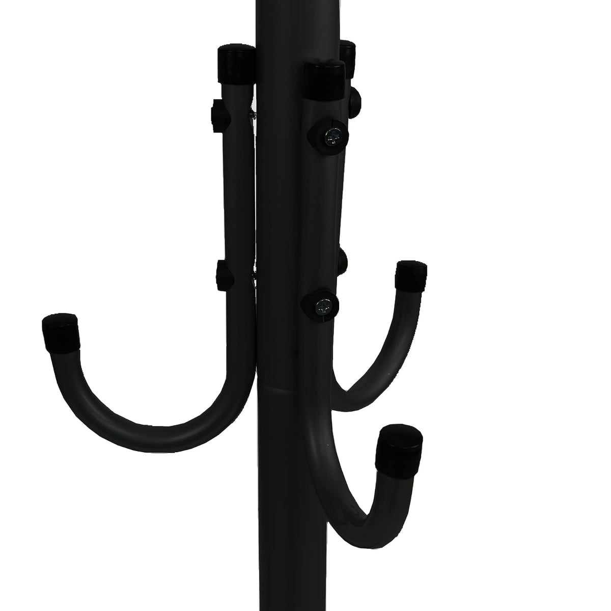 Mind Reader perchero de pie de metal, percha de ropa, colgador de sombreros., Negro, 11, 1, 1