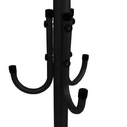 Mind Reader perchero de pie de metal, percha de ropa, colgador de sombreros., Negro, 11, 1, 1