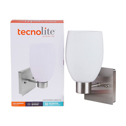 Tecnolite Lámpara de Pared Arbotante, Potencia Máx. 60 W, Base E27, No incluye foco